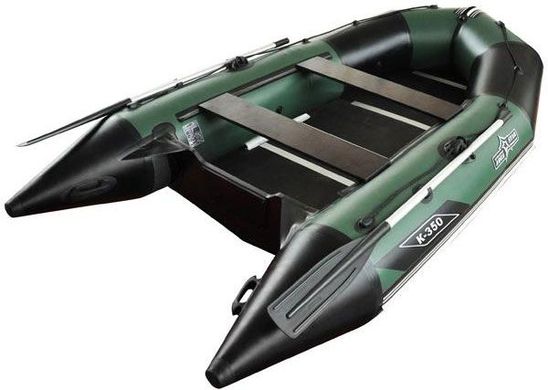 Килевая лодка Aqua Star K-350, 5мест, жесткое дно RFD со стрингерами, усиления под кильсоном