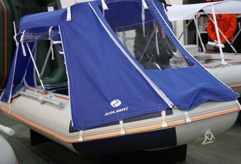 Палатка-тент для лодки Kolibri КМ-280 (камуфляж или серый)