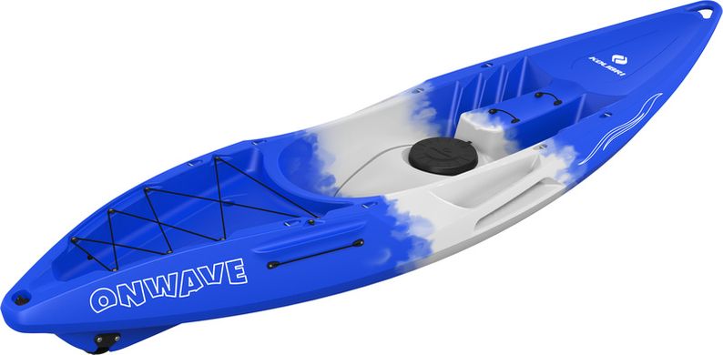 Корпусный каяк Riverday OnWave-300, одноместный, открытый кокпит Sit-on-Top, HDPE-RM, синий