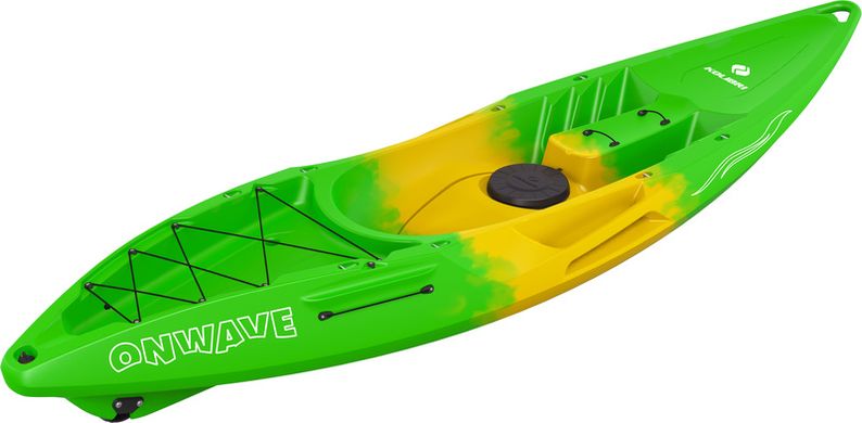 Корпусный каяк Riverday OnWave-300, одноместный, открытый кокпит Sit-on-Top, HDPE-RM, зеленый