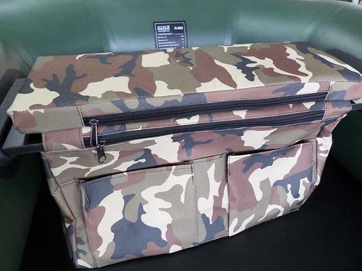 Мягкое сиденье длиной 60 см с сумкой-рундуком с карманами для лодки ПВХ