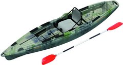 Корпусный каяк рыбацкий Riverday Fish-n-GO-400 одноместный, для охоты и рыбалки стоя, HDPE-RM
