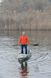 Корпусный каяк рыбацкий Riverday Fish-n-GO-400 одноместный, для охоты и рыбалки стоя, HDPE-RM