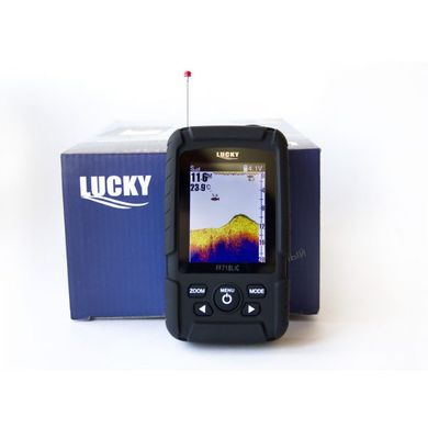 Цветной беспроводной эхолот FFW718LiC Lucky Fish Finder с аккумулятором