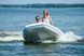 Килевая лодка Kolibri КМ-360DXL, алюм пайол (светло-серая, белая фурнитура)