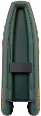 Лодка-каноэ Kolibri KМ-330С, слань-книжка (цвет зеленый, светло-серый)