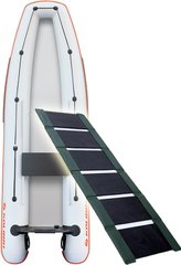 Лодка-каноэ Kolibri KМ-330С, реечный настил (цвет зеленый, светло-серый)