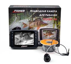 Подводная камера-видеоудочка Fisher CR110-7H для рыбалки, кабель 15м