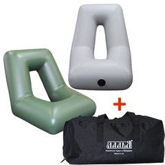 Надувное кресло Рыбацкое для лодки (ширина кокпита 55 см) с сумкой