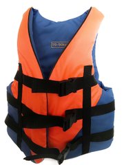 Страховочный жилет Контраст, от 90 до 110 кг, сине-оранжевый