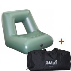Надувное кресло Рыбацкое для лодки (ширина кокпита 75 см) с сумкой