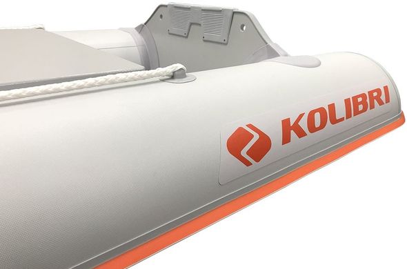 Лодка-каноэ Kolibri KМ-390С, без настила (цвет зеленый, светло-серый)