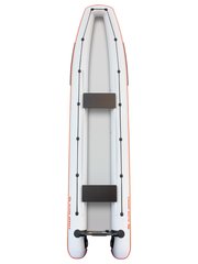 Лодка-каноэ Kolibri KМ-460С, без настила (цвет зеленый, светло-серый)