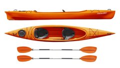 Корпусный каяк туристический Riverday Twin-GO-485, двухместный, из HDPE-RM, оранж