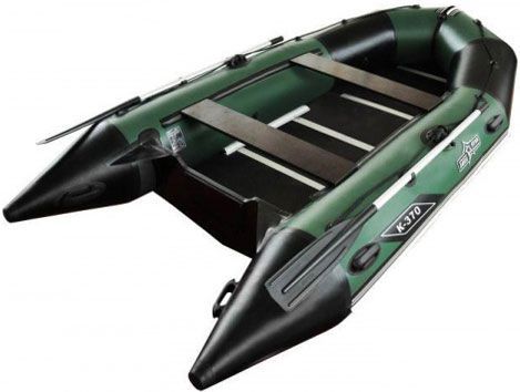Килевая лодка Aqua Star K-370, 6 мест, жесткое дно RFD со стрингерами, усиления под кильсоном